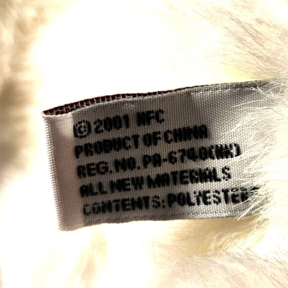 Hersheys White Plush Teddy Bear 6" Polyester Soft Toy 2001 advertising chocolate - Picture 5 of 7